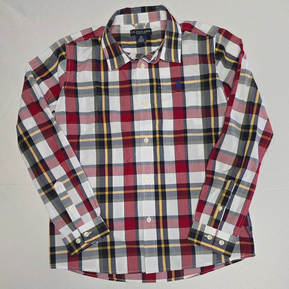 U.S. Polo Assn. boys' long-sleeve button-down shirt Size XL (14/16)